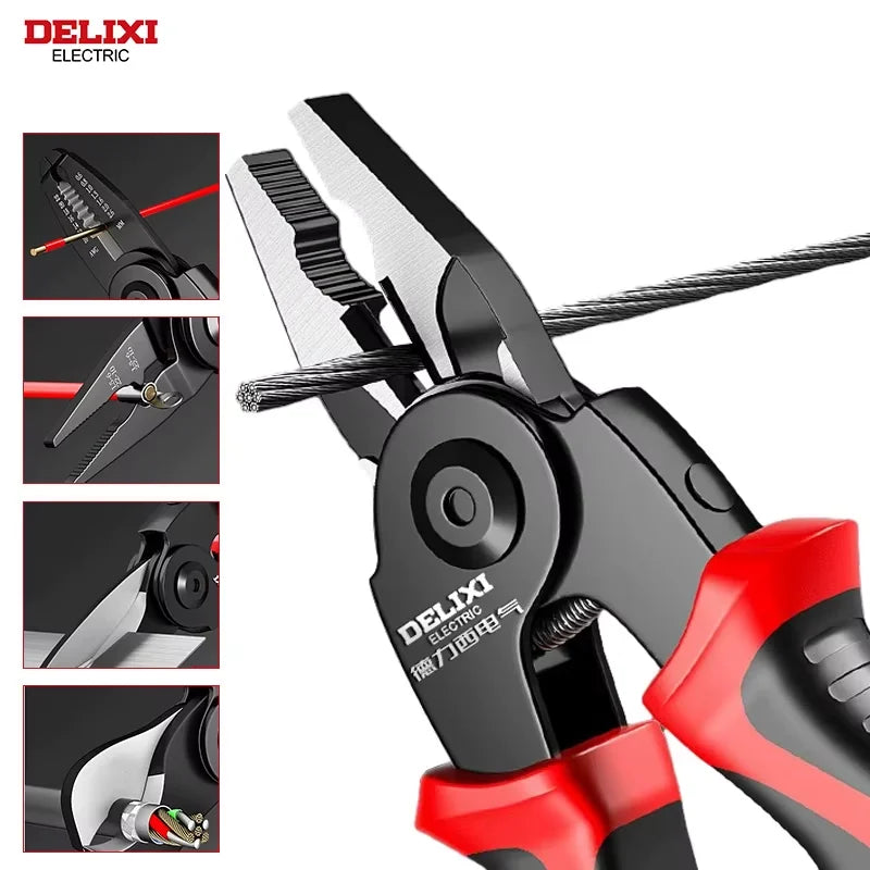 Alicate Pelacables 5 en 1 con Cabezales Intercambiables