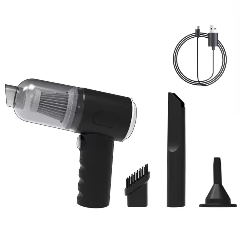 Mini Aspiradora de Mano Recargable 9000Pa – Limpieza Rápida para Carro, Casa y Oficina