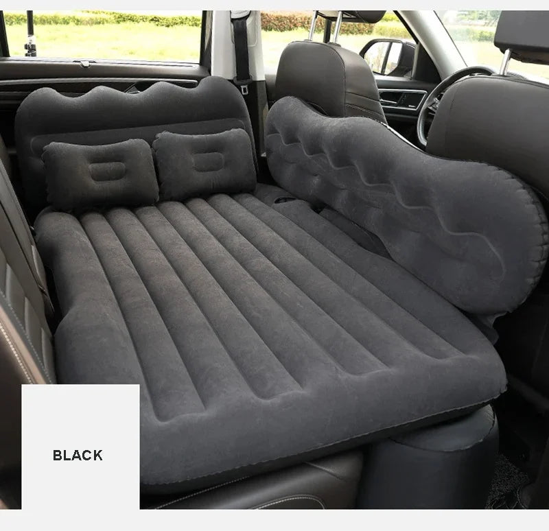 Colchón Inflable para Auto con Bomba y Cojines – Descanso Cómodo en Viajes