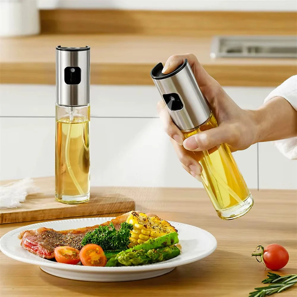 Rociador de Aceite en Vidrio para Cocina | Spray Práctico para Air Fryer y Ensaladas