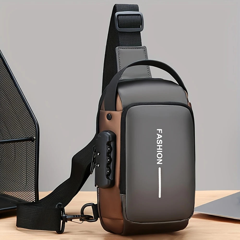 Bolso Manos Libres Antirrobo para Hombre con Clave y Correa Ajustable