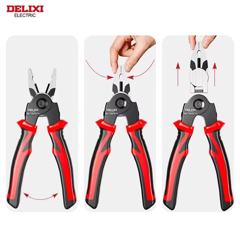 Alicate Pelacables 5 en 1 con Cabezales Intercambiables