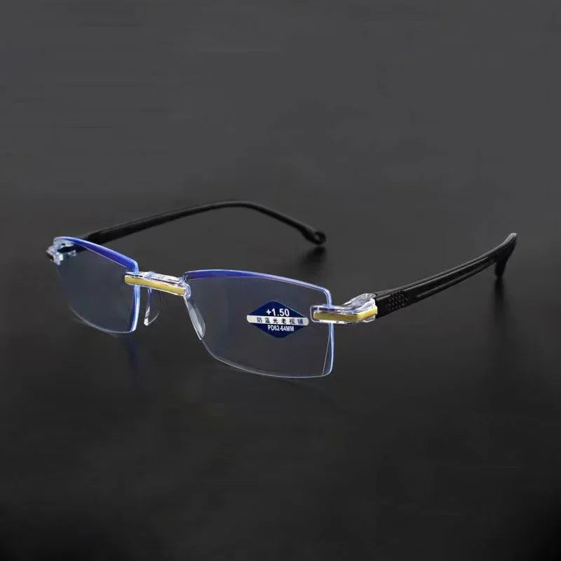 Gafas de Lectura Sin Marco con Filtro de Luz Azul – Visión Clara y Estilo Ligero