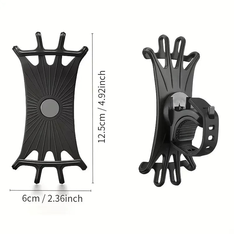 Soporte de Celular para Bicicleta y Moto – Silicona Flexible con Rotación 360° | Universal