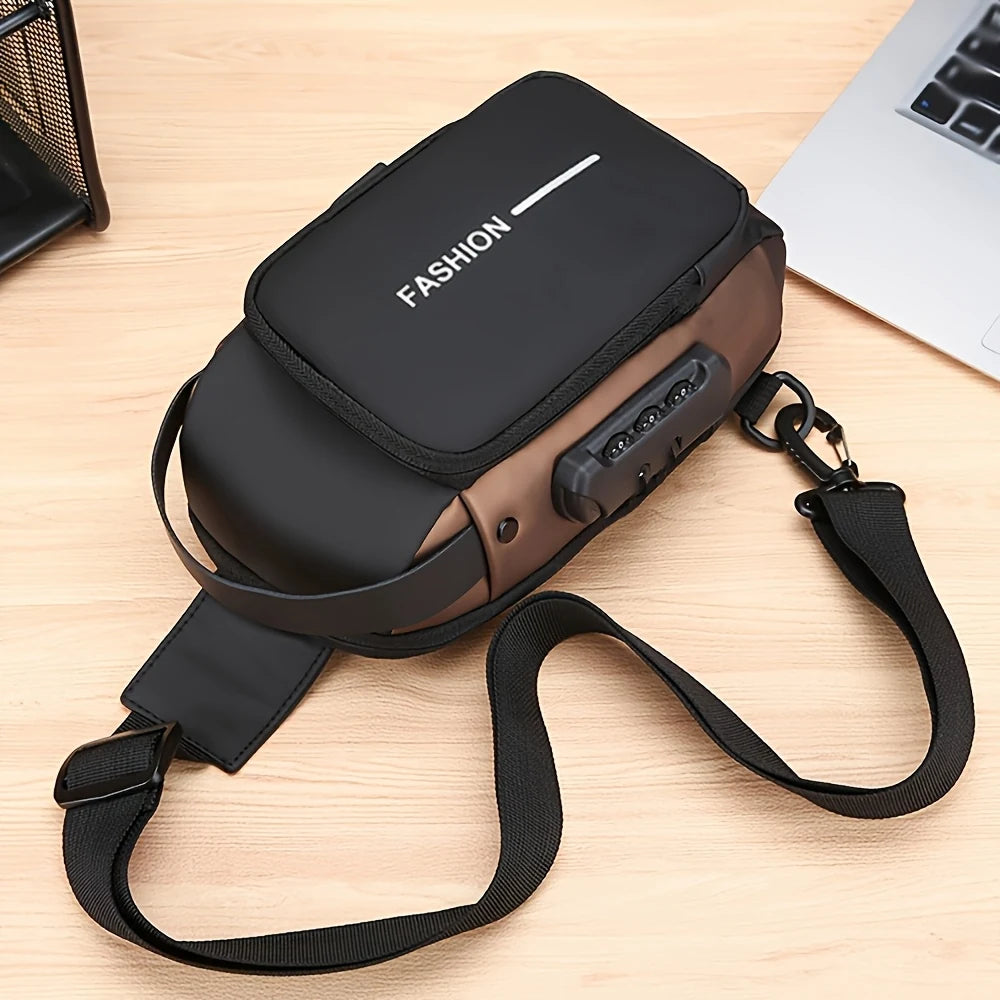 Bolso Manos Libres Antirrobo para Hombre con Clave y Correa Ajustable