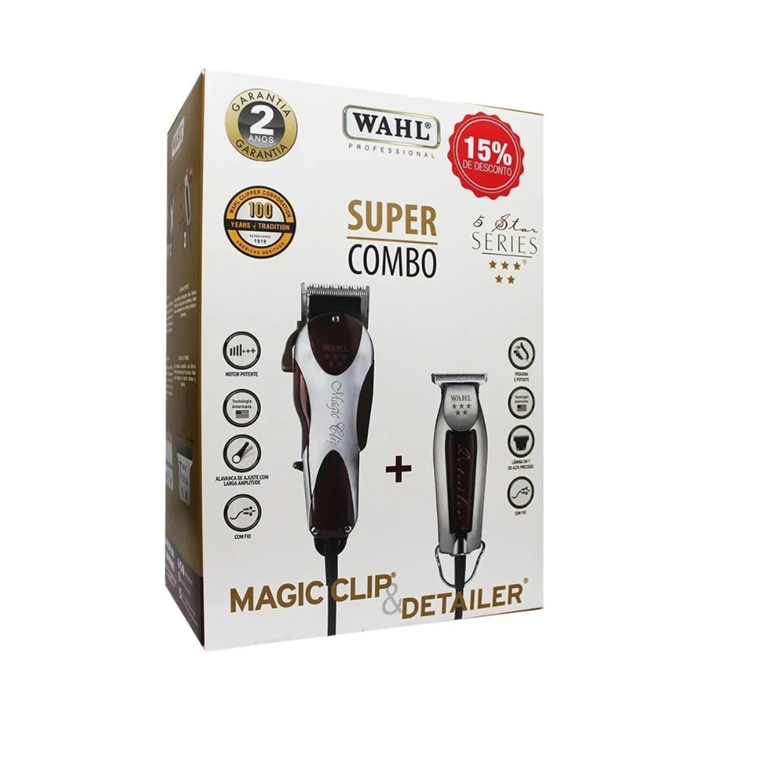 Combo Wahl Magic Clip + Detailer 5 Star Series | Corte y Acabado Profesional