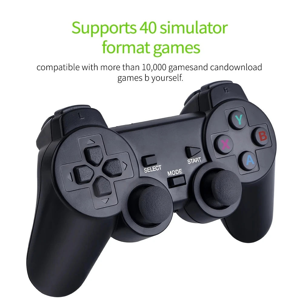 Consola Retro Game Stick 4K HDMI con 2 Controles Inalámbricos para TV